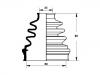 Faltenbalg, Antriebswelle CV Boot:39741-BU126